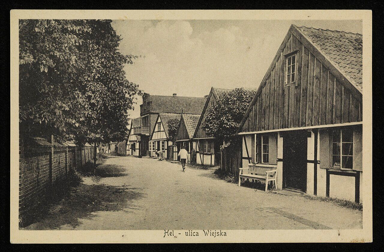 ulica wiejska w roku 1924