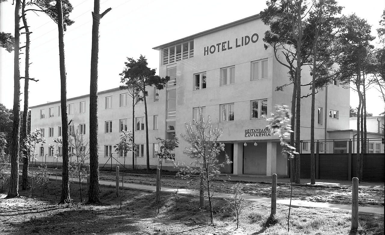 Hotel lido w Juracie kiedyś, autor zdjęcia Henryk Poddębski