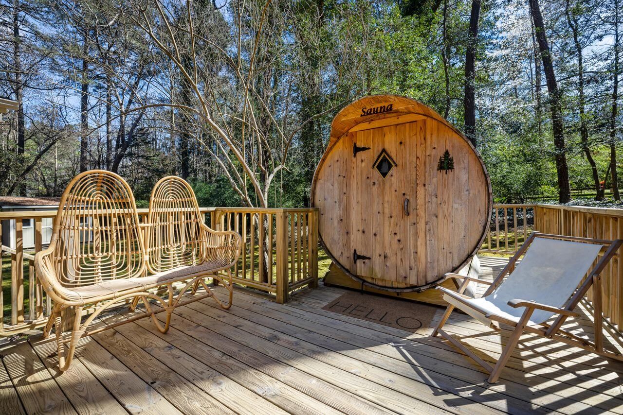 sauna na tarasie