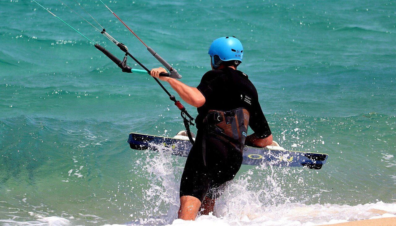 kitesurfing, pianka