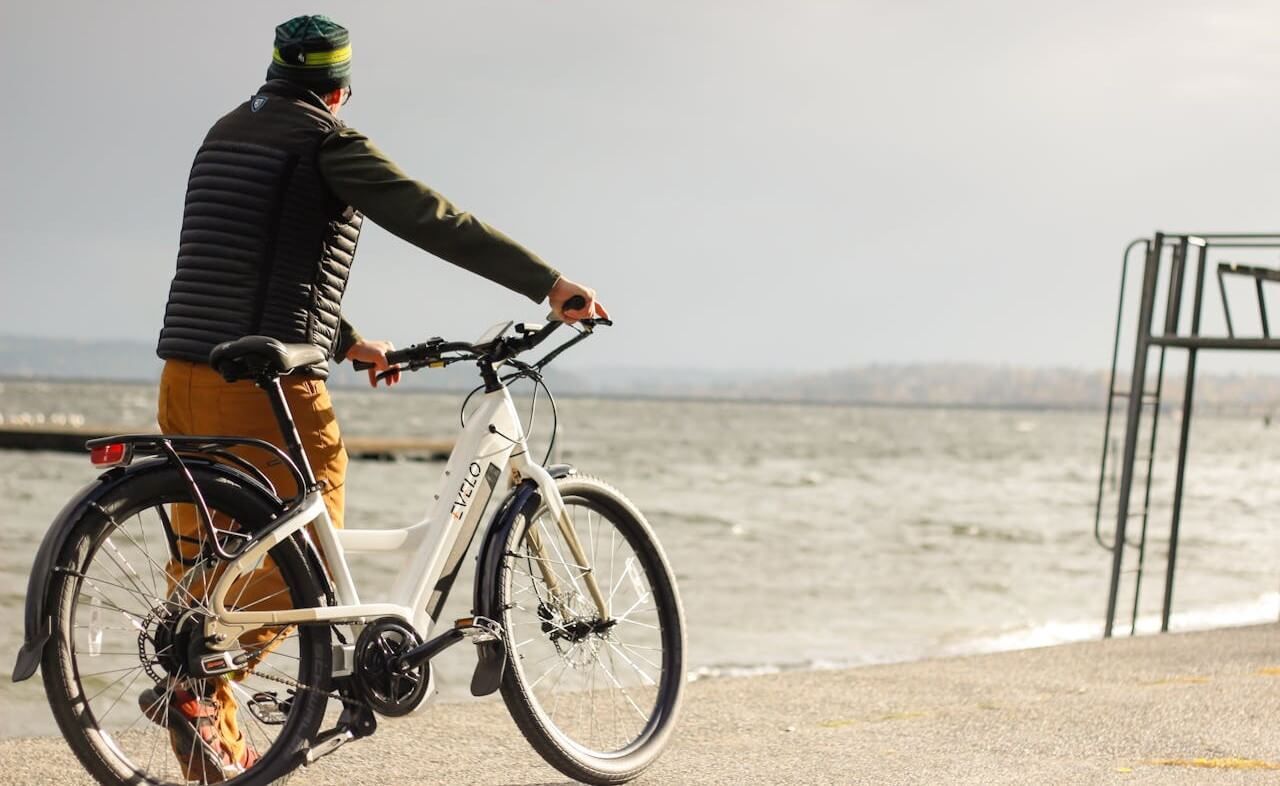 mężczyzna na rowerze, Władysławowo-Hel